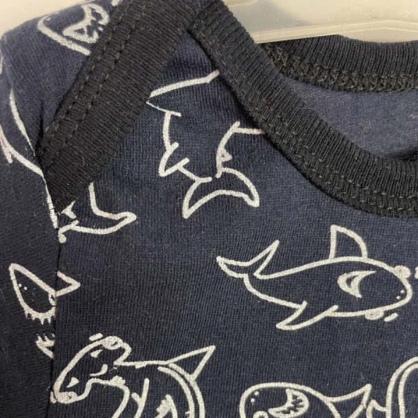 Боди детское для мальчика Blanka Акулы р.86 синий 12668 