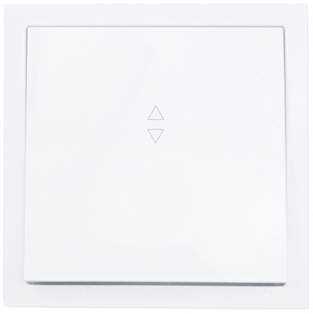 Механізм вимикача прохідний одноклавішний HausMark Juna без підсвітки білий