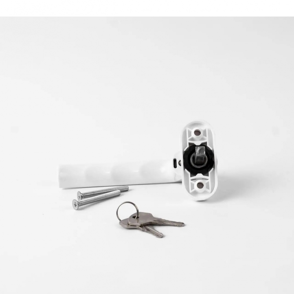 Ручка кнопка-ключ Kronos біла Ral 9016 WH 018/37