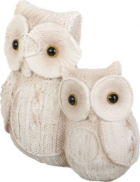 Декорация новогодняя Сувенир Пара сов 17х16 см ZY61157 