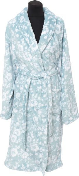 Халат домашний La Nuit Лазурь р. L голубой с белым 