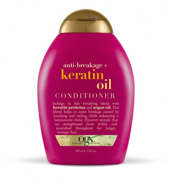 Кондиционер Ogx Keratin Oil против ломкости волос с кератиновым маслом 385 мл