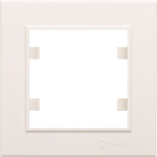 Рамка одноместная Makel Karea вертикальная крем