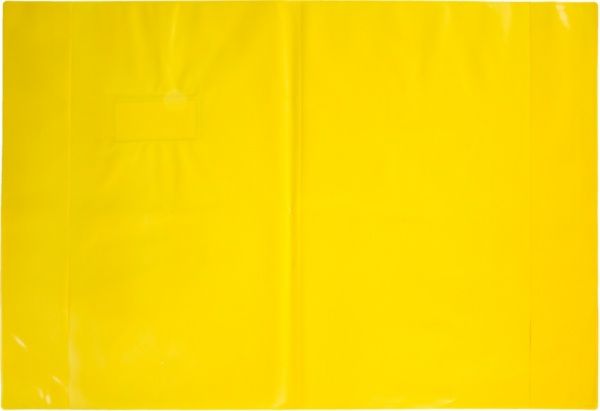 Обкладинка для зошитів і журналів PVC непрозора жовта VGR