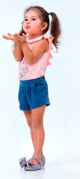 Шорти дитячі Smil 112313 р.140 синій меланж 