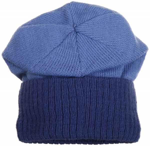 Шапка для мальчиковдетские Kraft+ р.48-50 темно-синий с синим 1739 