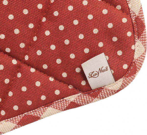 Прихватка Lucy Бордо горошок 20x20 см червоний La Nuit 