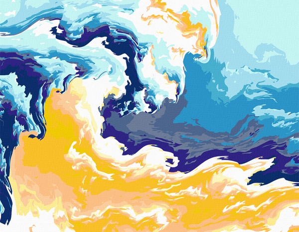 Картина по номерам Волны независимости 35x45 см Rosa Start 