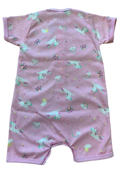 Песочник для девочки Моя планета Розовый единорог р.68 розовый с рисунком Пс302-4 