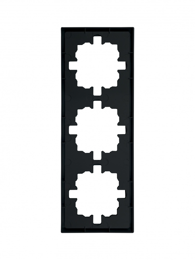 Рамка тримісна HausMark Juna універсальна чорний