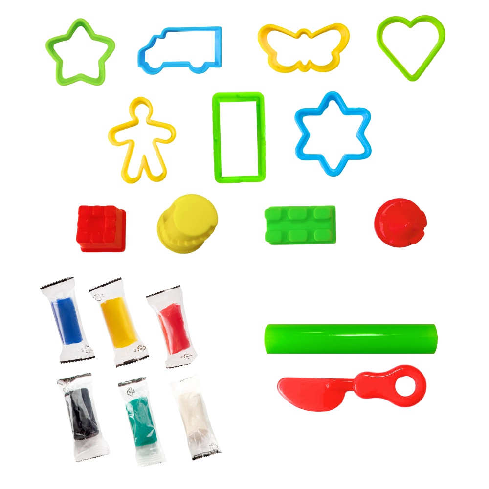 Набір для ліплення DGT-ART мікс аксесуарів 15 елементів FOR11