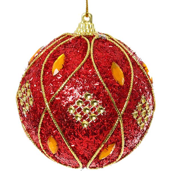 Шарик новогодний Восьмерка SDA119980R 80 мм