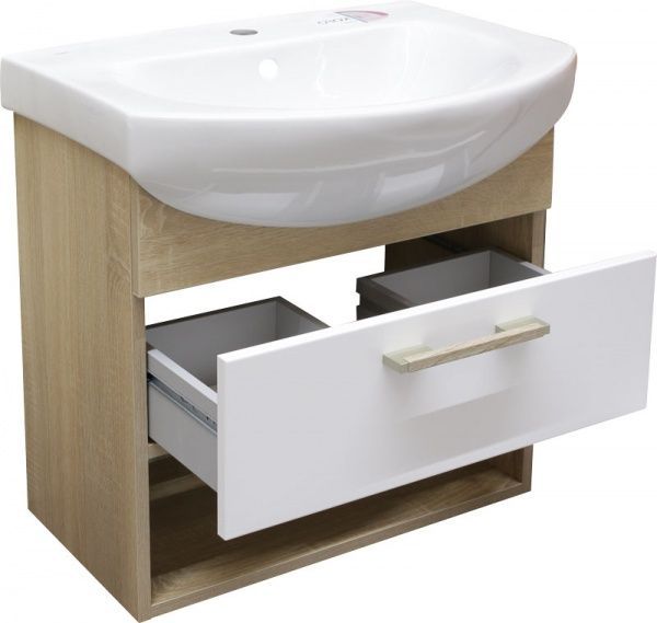 Тумба підвісна Мойдодир Домус-60-А з умивальником Kolo Runa-60