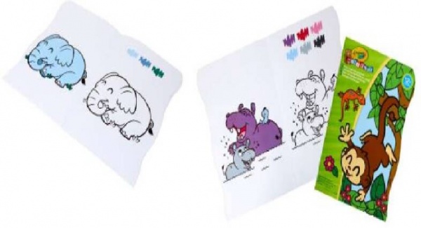 Раскраска «Crayola Mini Kids Джунгли 16 ст.» 225-253-314-501-9