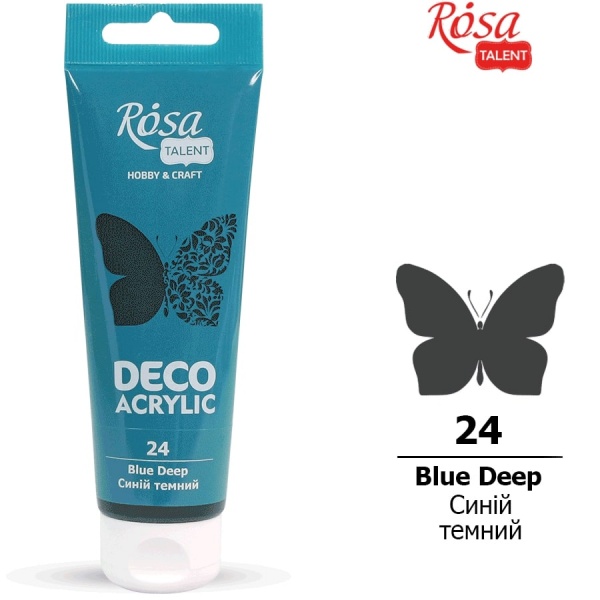Акрил для декора Синий темный 75 мл Rosa Talent