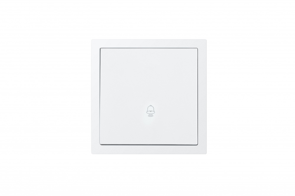 Кнопка дзвінка одноклавішний HausMark Juna білий матовий 7041-0988-103QC