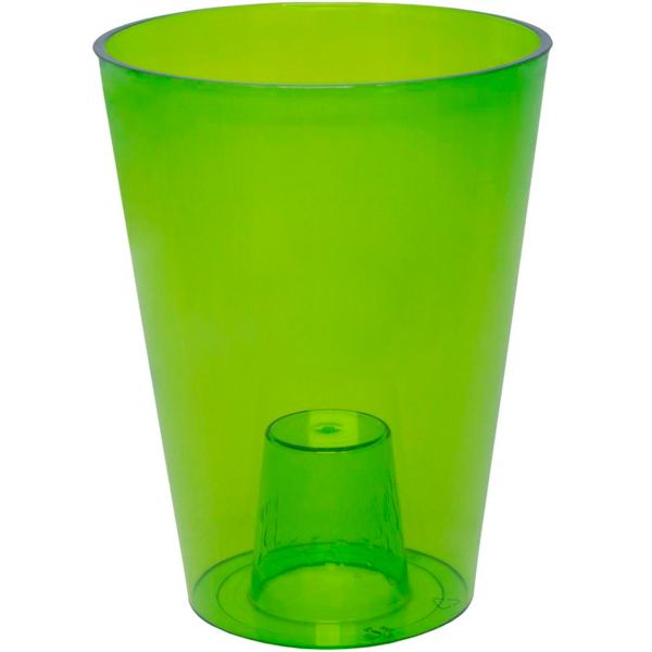 Кашпо пластиковое Lamela Лилия круглый 2,8л зеленый (379) 