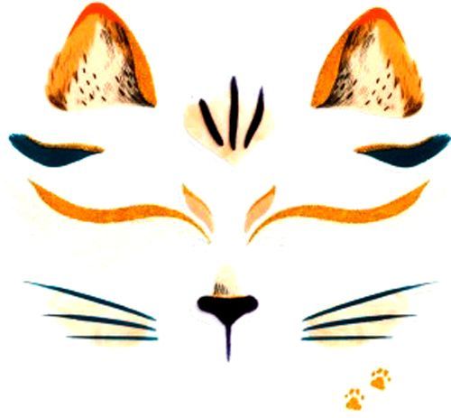 Наклейки для обличчя Djeco Кішка