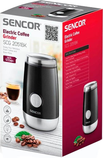 Кофемолка Sencor SCG 2051BK 
