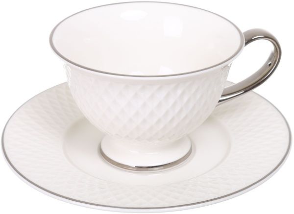 Чашка чайная с блюдцем Eclat Platinum 250 мл
