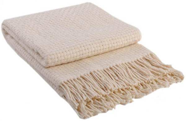 Плед Рогожка 200x220 см в ассортименте Vladi