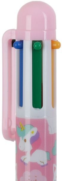 Ручка шариковая Единорог розовый 6 цветов 