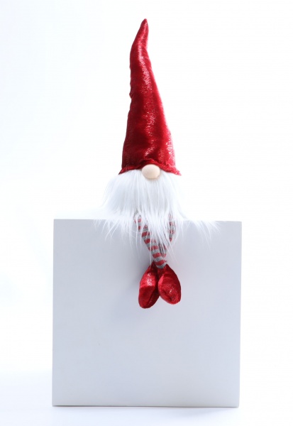 Декорація новорічна Jiamei Group гномик с led сидячий червоний світлодіодна (LED) 50 см