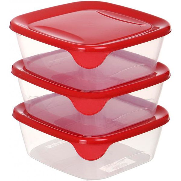 Набор контейнеров для пищевых продуктов 800 мл 3 шт. Flamberg