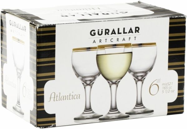 Набор бокалов для вина Atlantica 165 мл 6 шт. АС31-146-100 165 мл 6 шт. Art&Craft 