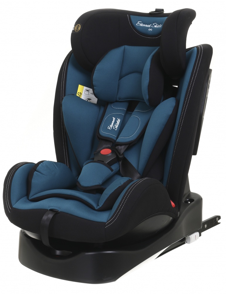 Автокрісло Eternal Shield Mokki Pro CC07-B з isofix синій із сірим