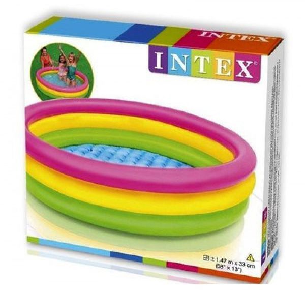 Басейн Intex 57422 дитячий, коло, захід сонця, 147-33 см., різнокольоровий