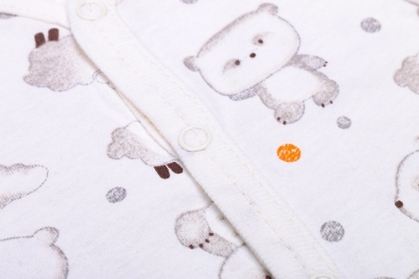 Боди унисекс Татошка 1401285 панды р.80 белый с рисунком 