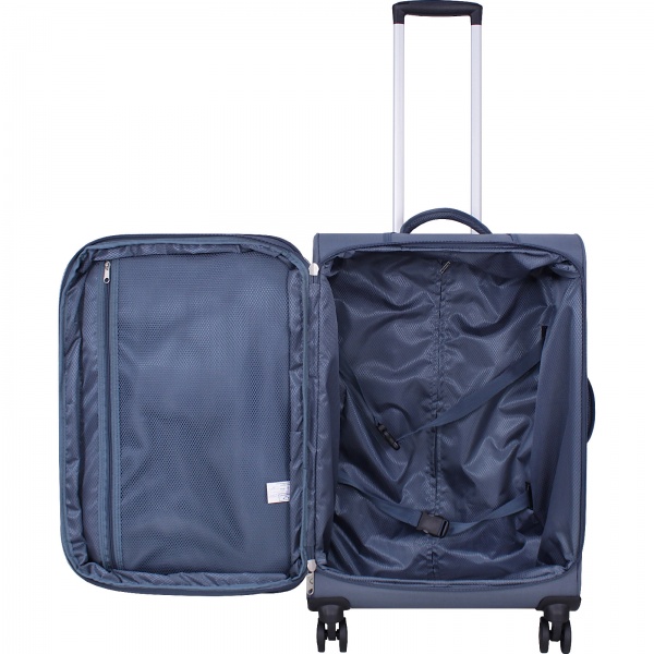 Валіза Bagland М New 70 л сірий 3799124 