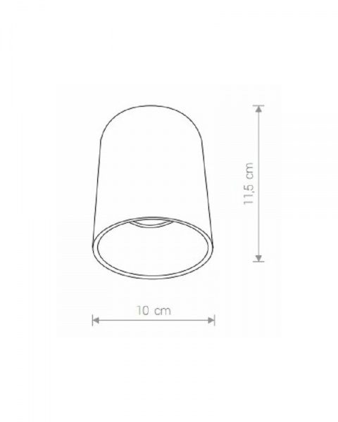 Светильник точечный Nowodvorski Eye Tone 10 Вт GU10 черный/золото 8931 