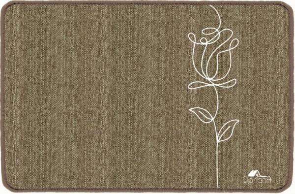 Килимок Dariana Льон 45x75 см троянда