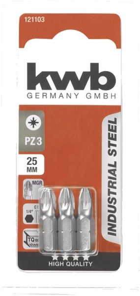 Бита KWB 3 шт. 121103