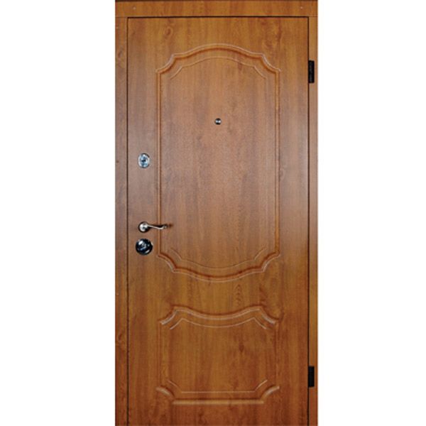 Двери металлические ДК-23 Золотой дуб 2050x960x70 мм правые