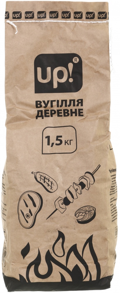 Уголь древесный UP! (Underprice) 1,5 кг