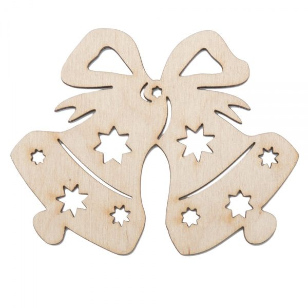 Декоративная подвеска Колокольчик двойной со звездочками 4NY 47