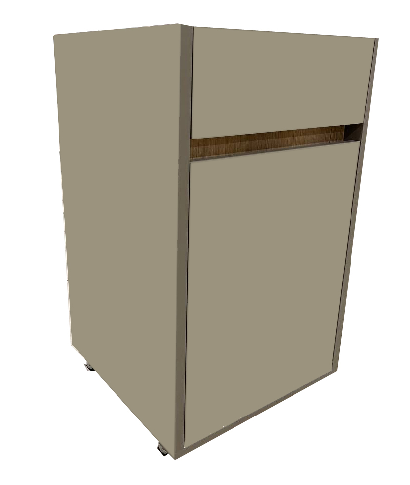 Тумба Kartissa Гектор ТП-2 1ш1д NEW 400x700x400 мм дуб эвок/кашемир (ТП-1 1ш2д NEW к/ев)