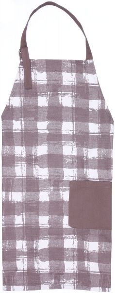 Фартук 70х80 клетка капуччино Домашній текстиль