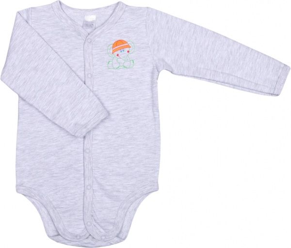 Боди детское для мальчика Татошка р.68 серый меланж м14251смл 