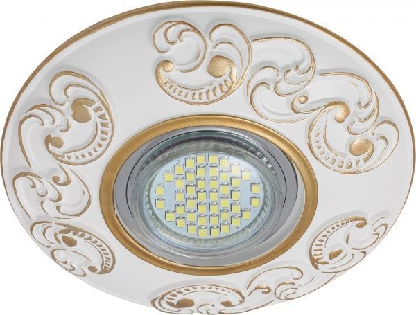 Светильник точечный Blitz MR16 GU5.3 белый с золотистым BL3569 MR16 CHWH 