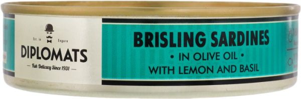Сардини ТМ Diplomats з лимоном та базиліком підкопчені в оливковій олії (4750010000199) 160