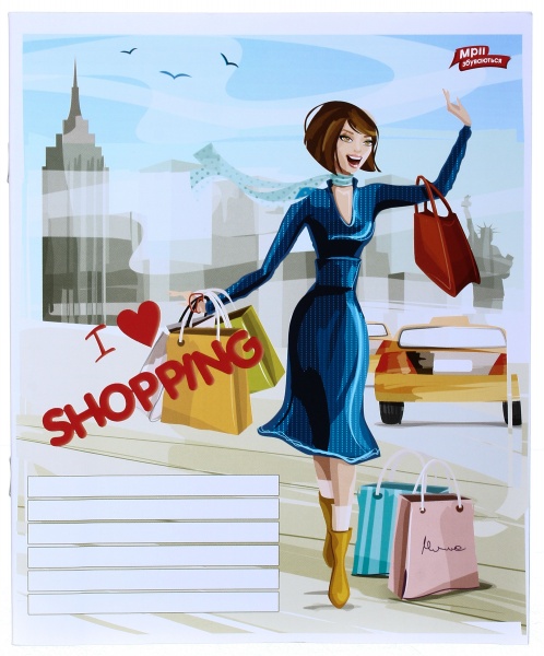 Зошит шкільний 24 аркуша у клітинку в асортименті Мрії збуваються