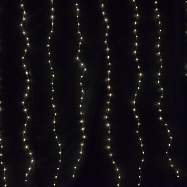 Электрогирлянда-штора SHLigts Водопад (CLLDM400WW-C-USB-RC) встроенный светодиод (LED) 400 ламп 1,5 м 