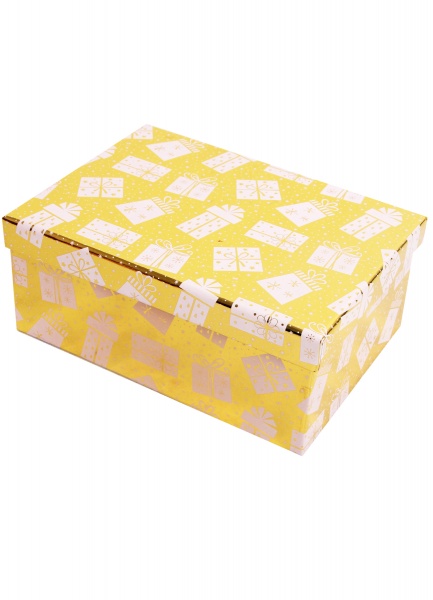 Коробка подарочная прямоугольная с подарками 33х25.5х14.5см 1110