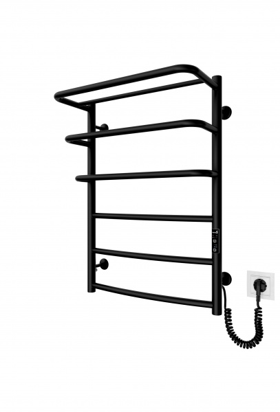 Рушникосушарка електрична Mario Рушникосушка Спіріт-1 700x522 електр. з таймером-регулятором К чорний мат