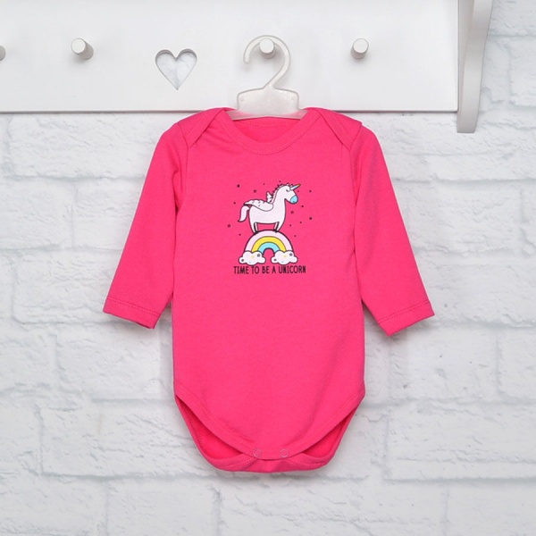 Боди для девочки Blanka Единорожка р.86 розовый 12834 