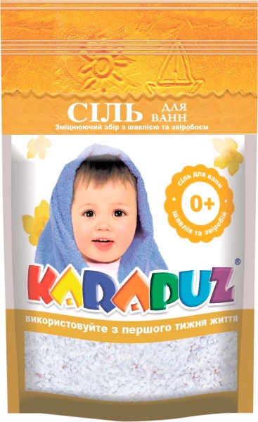 Сіль для ванн Карапуз шавлія та звіробій 500 г